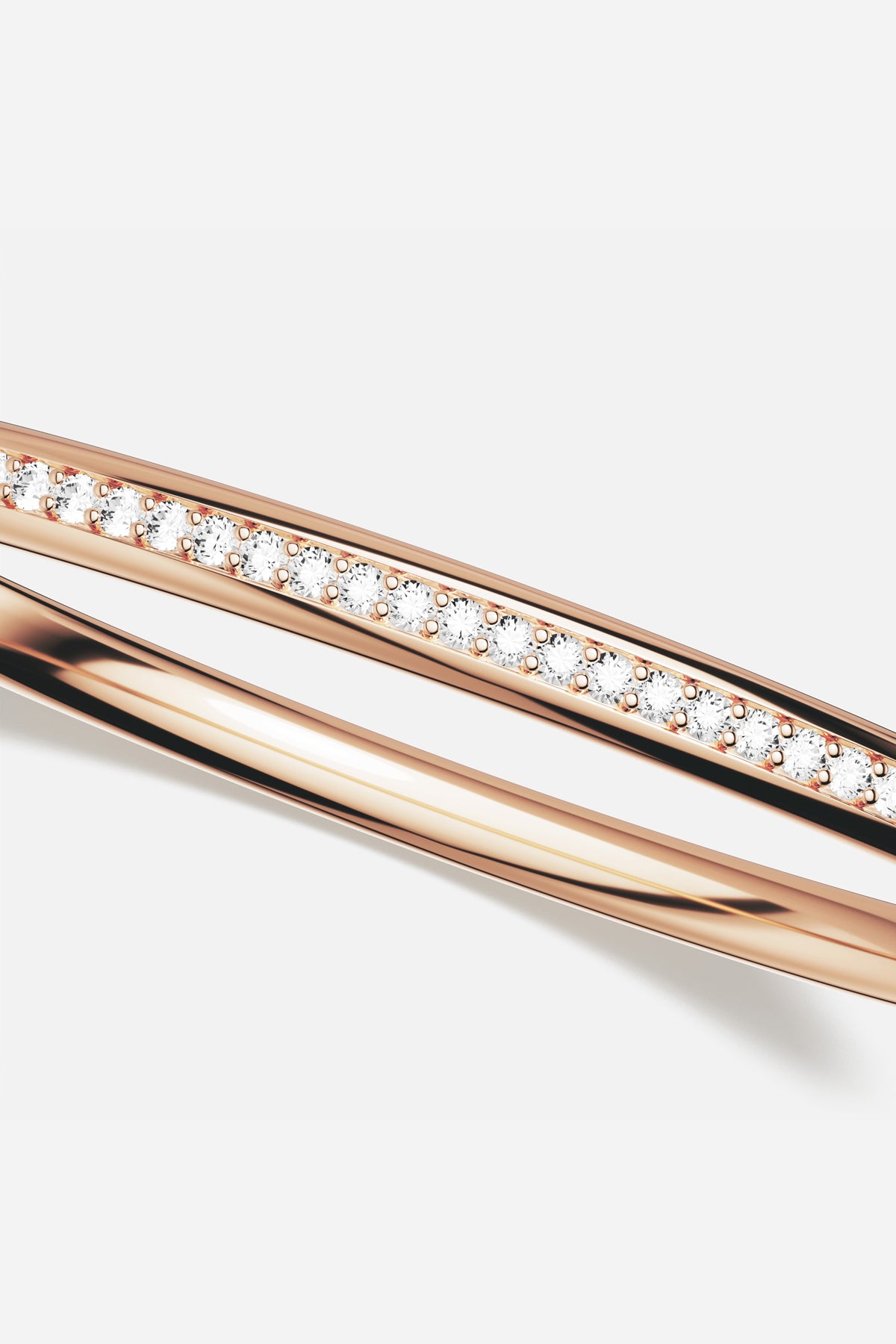 APM Monaco bangle in rose color, quiet sparkle for effortless everyday elegance.