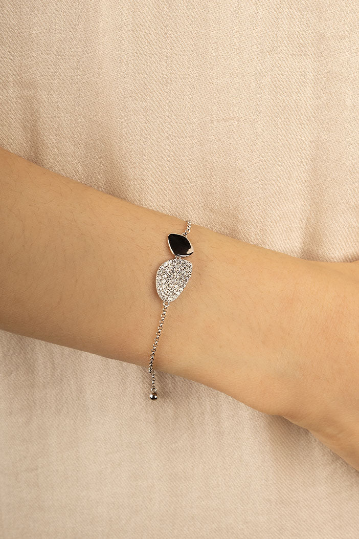 APM Monaco Galet Adjustable Bracelet in Silver