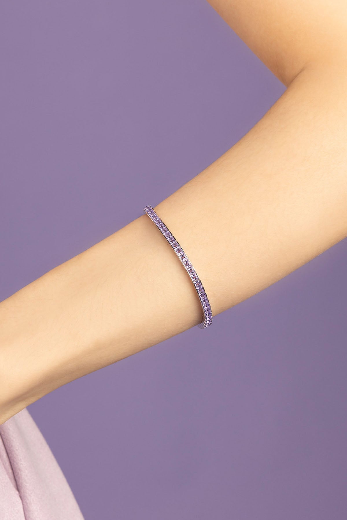 APM Monaco Lilac Lumière Pavé Bracelet