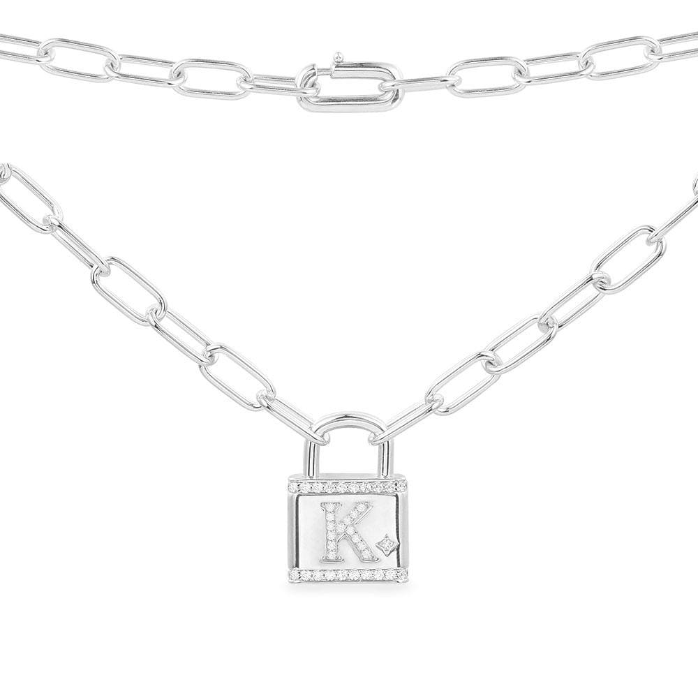 Alphabet Lock Necklace - APM Monaco