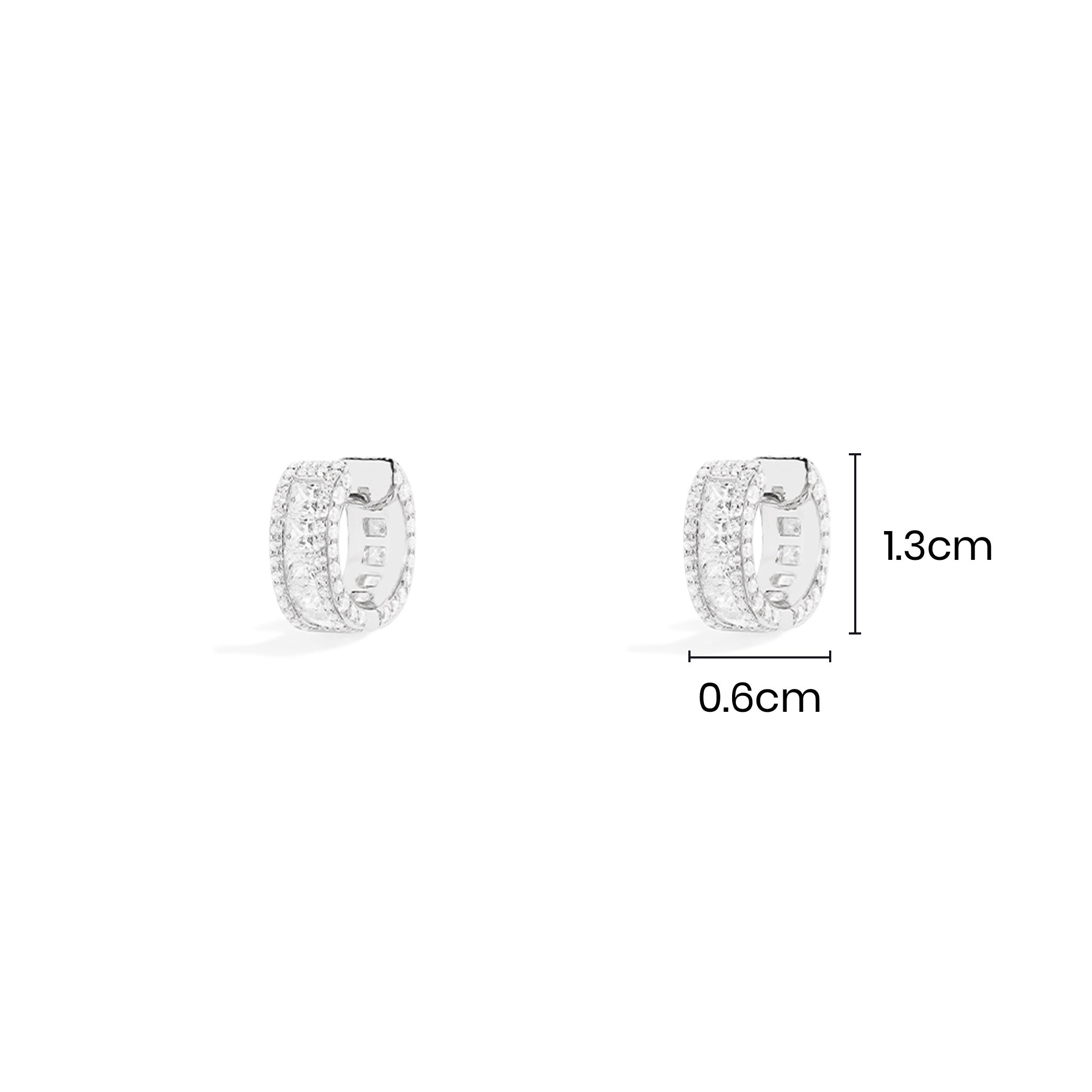 Mini Pavé Hoop Earrings - APM Monaco