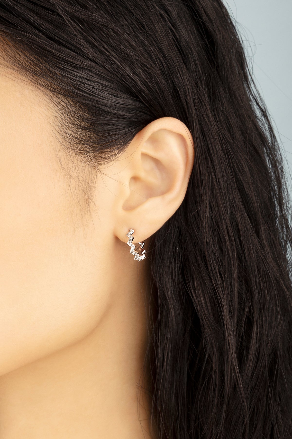 APM Monaco Up and Down Earrings in Silver