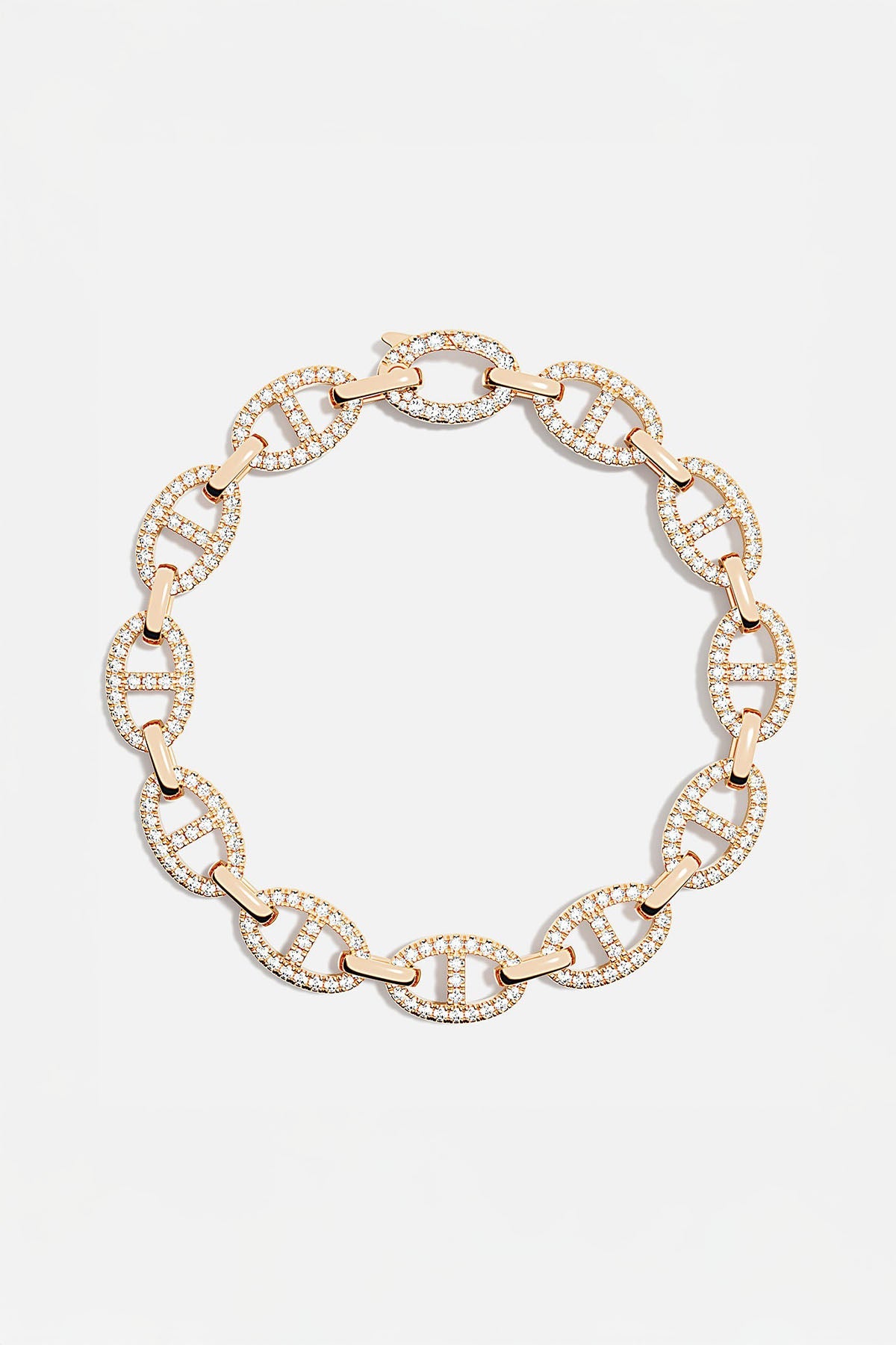 Bracelets APM Monaco: rose gold maille marine chain.