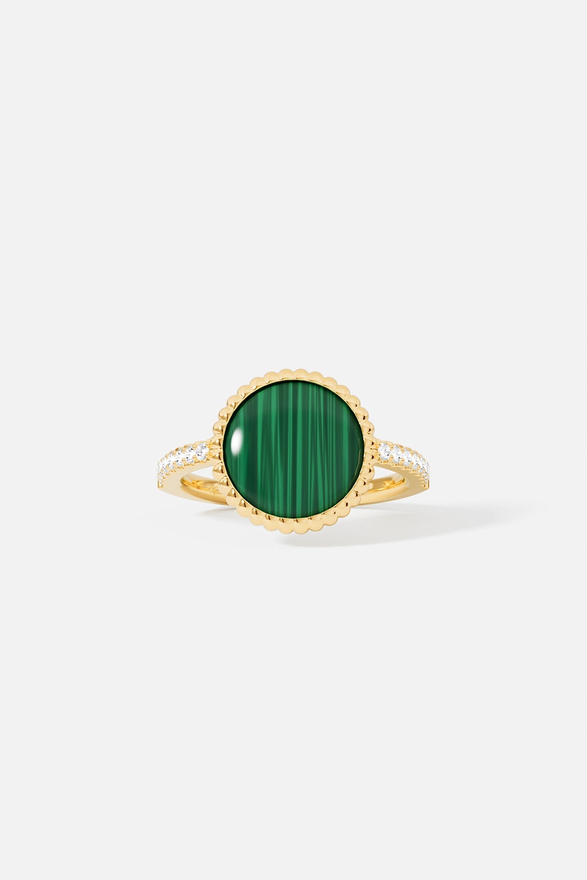 APM Monaco Malachite Météorites Ring in Yellow Gold