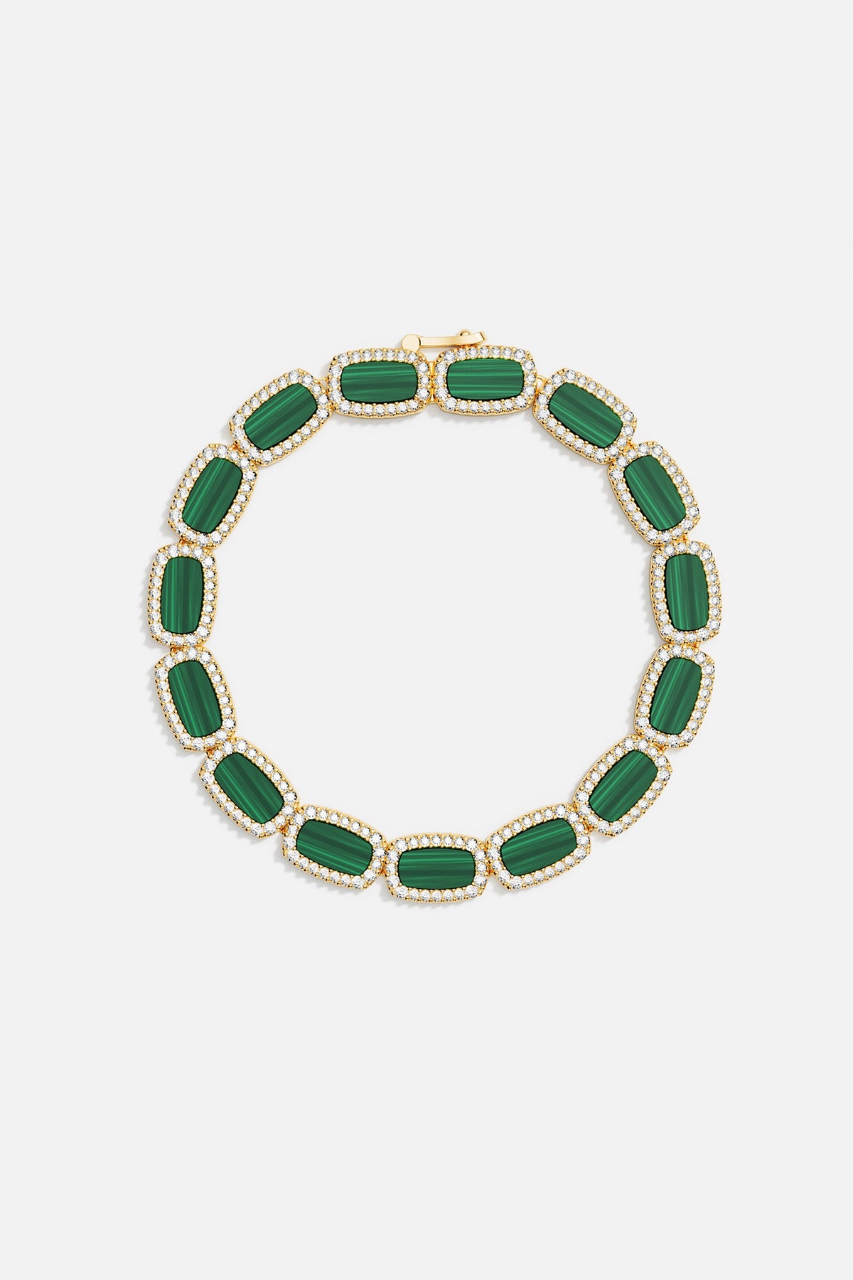 APM Monaco Malachite Bracelet in Yellow Gold