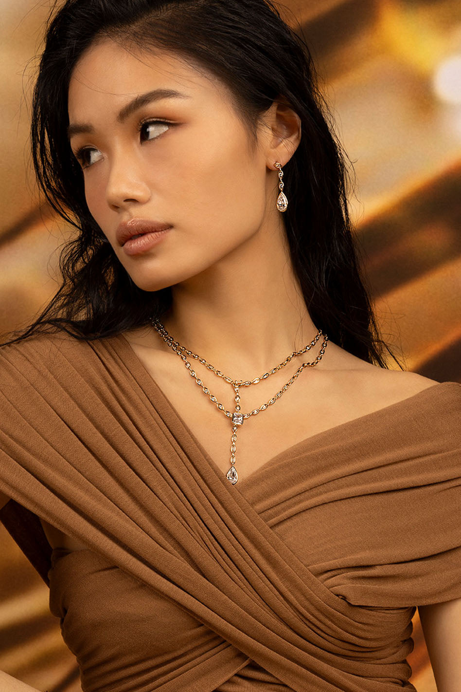 Y-Drop Éclat Adjustable Necklace