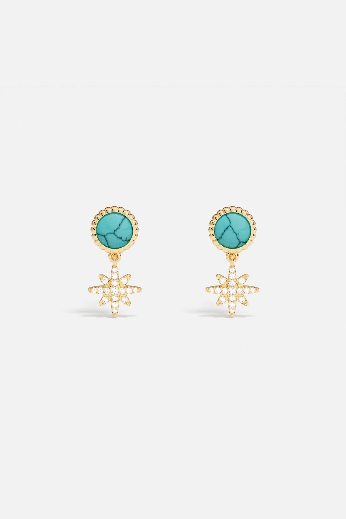 APM Monaco Lagoon Météorites Earrings in Yellow Gold