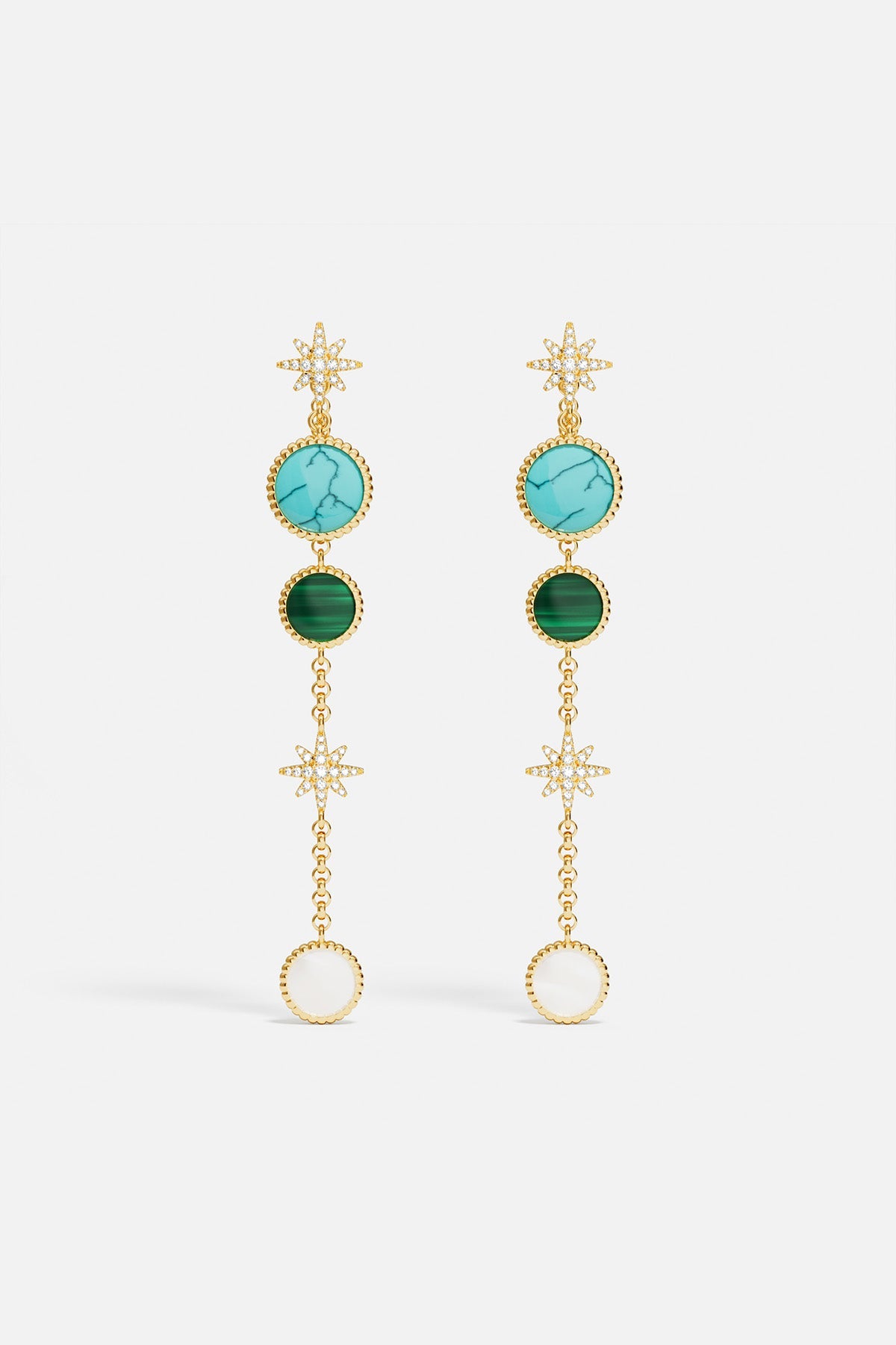 APM Monaco Météorites Ear Jackets in Yellow Gold