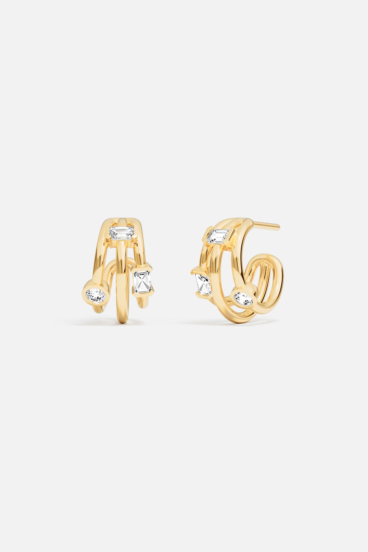 APM Monaco Triple Éclat Earrings