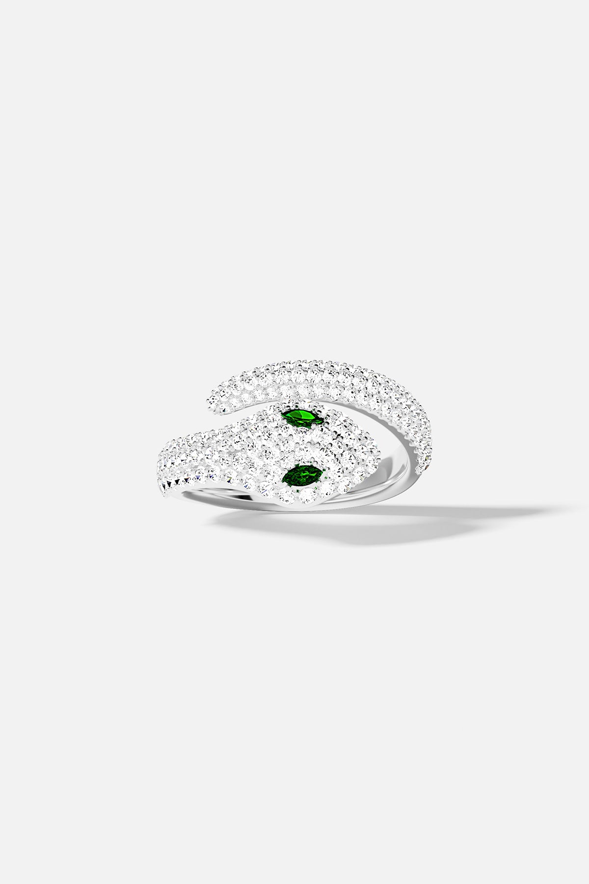 APM Monaco Kaa wrap ring in silver