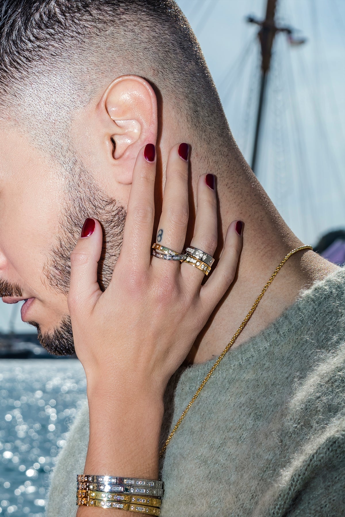SMILE Morse Code Ring - APM Monaco