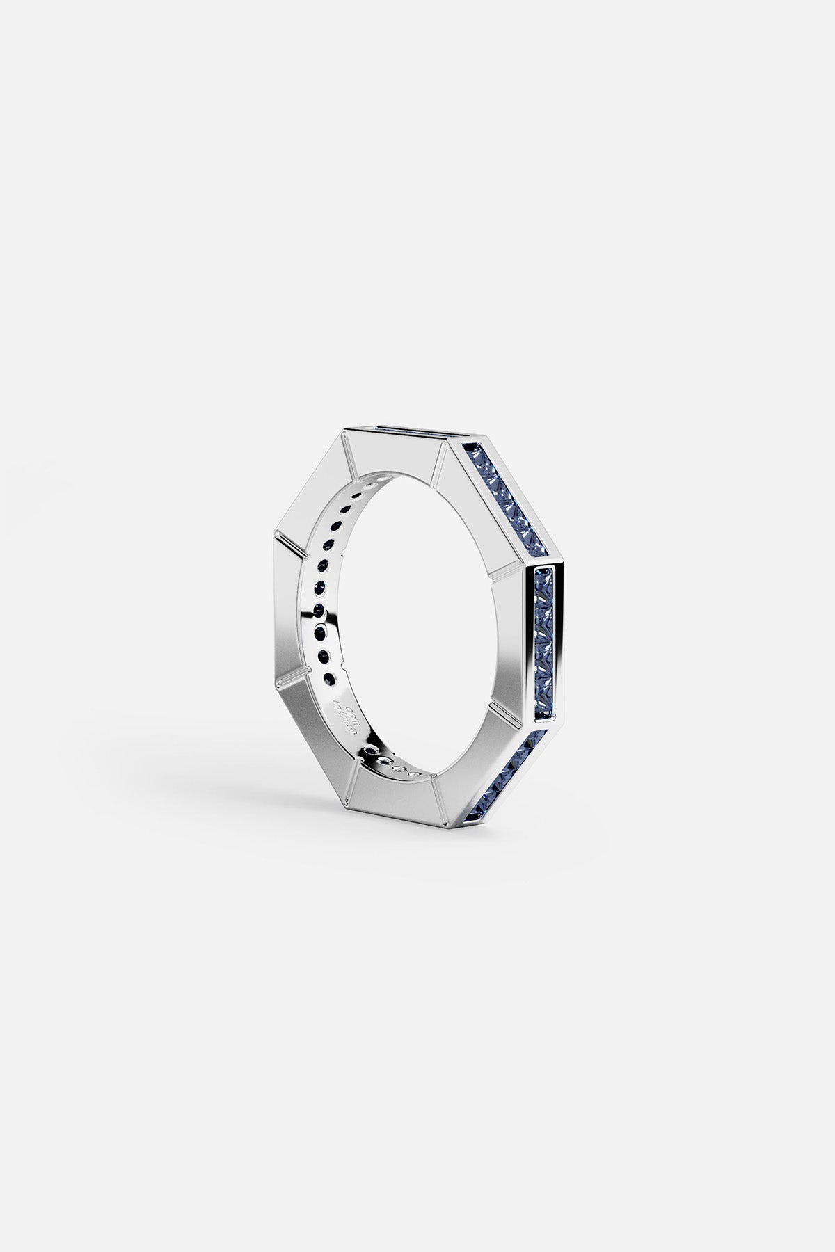Blue Geometric Pavé Ring - APM Monaco