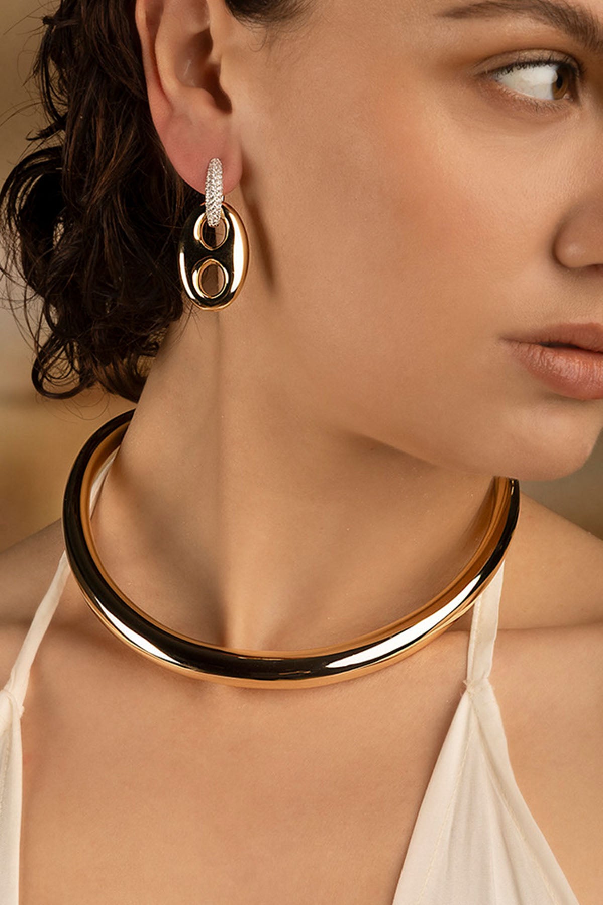 APM Monaco Bold Choker in Silver