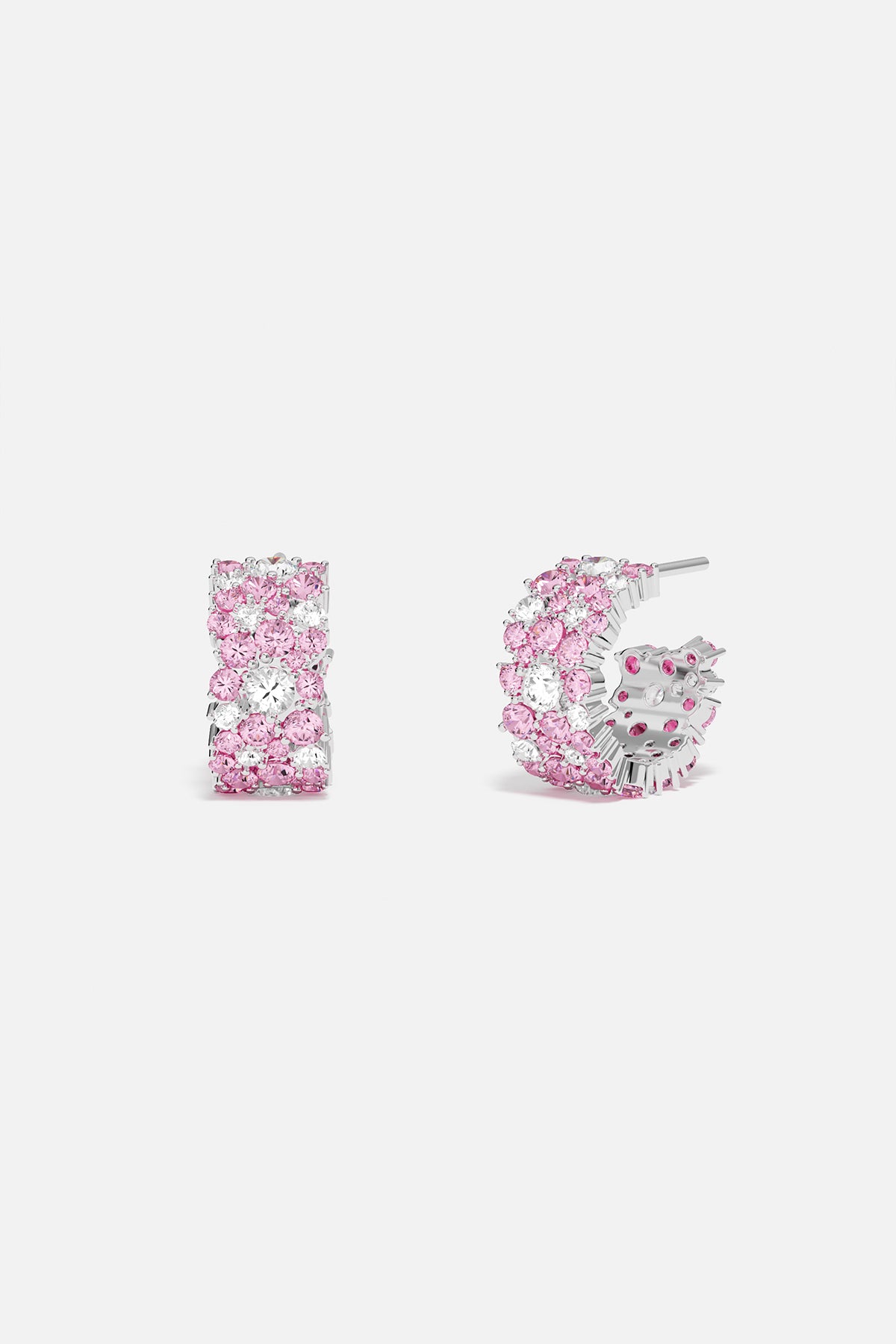 Rose Drop Huggie Earrings