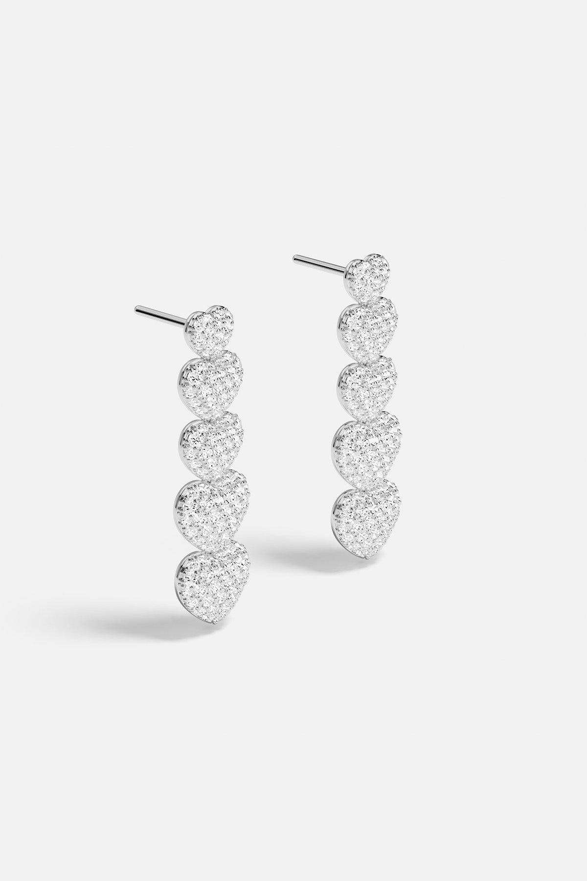 Heart Drop Earrings - APM Monaco