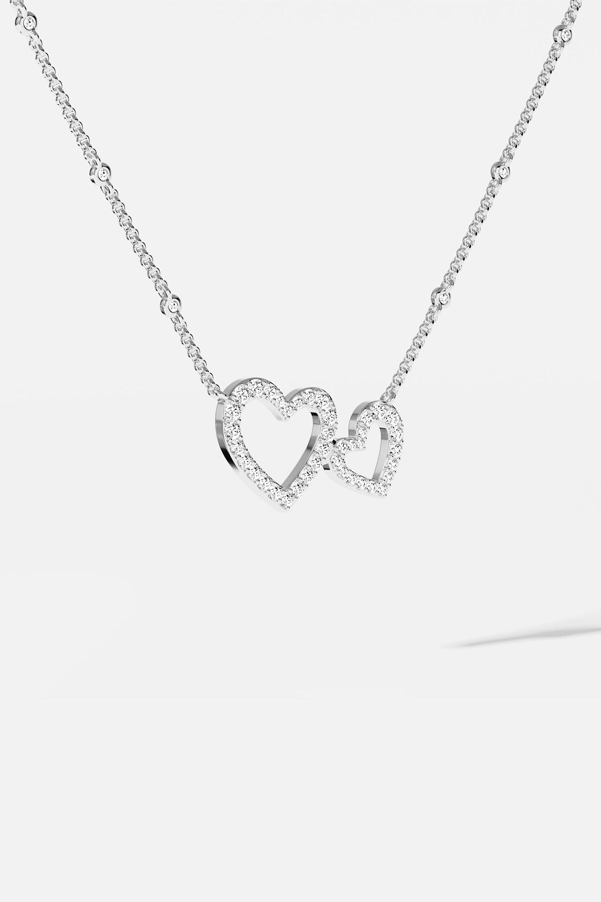 APM Monaco Double Hearts Necklace