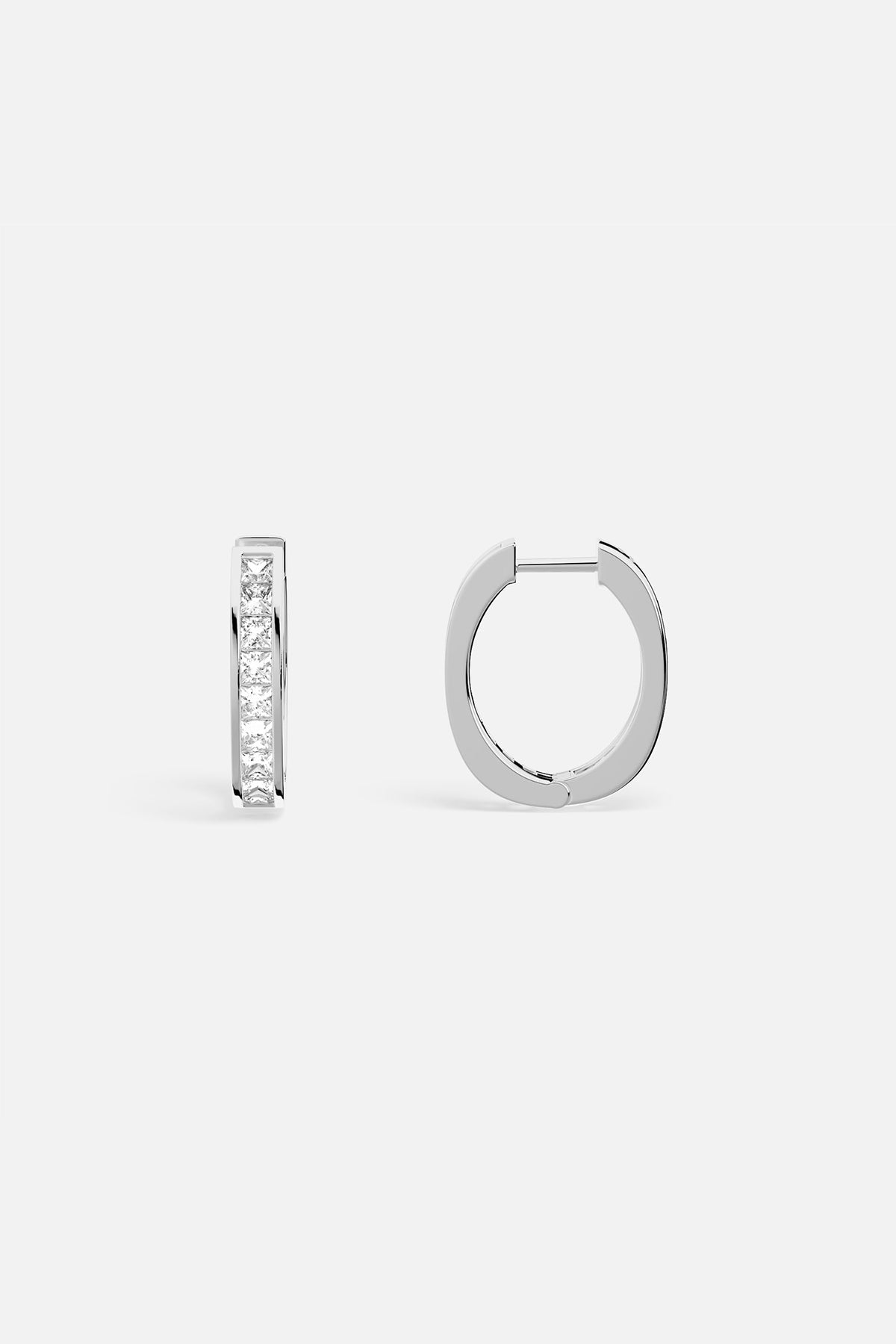 APM Monaco Lumière Pavé Hoop Earrings