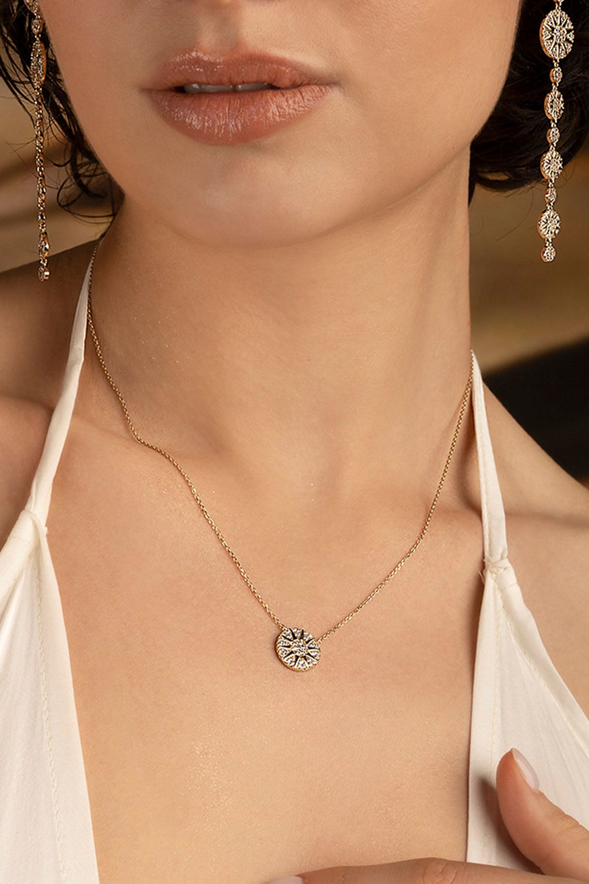 APM Monaco Soleil Necklace in Yellow Gold
