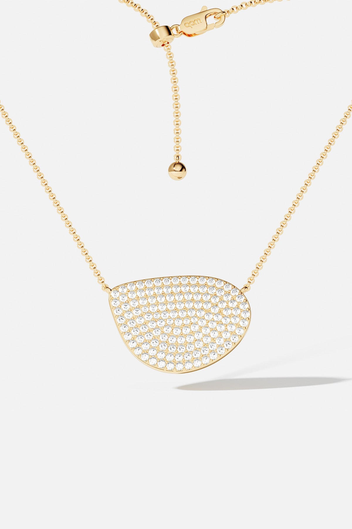 Pavé Galet Adjustable Necklace