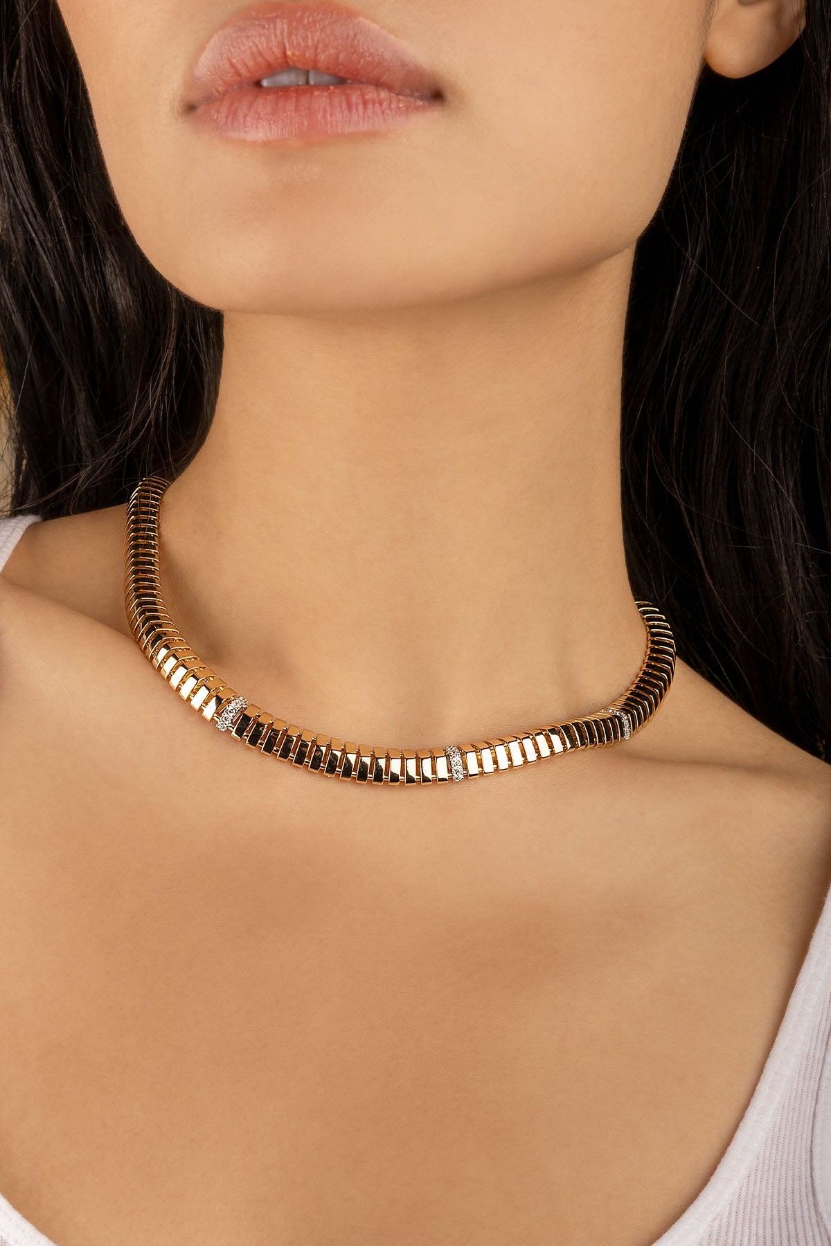 APM Monaco Rayon de Soleil Choker in Yellow Gold